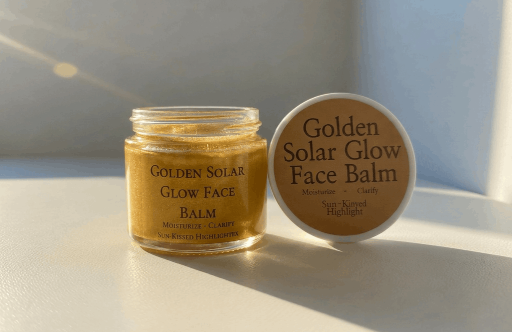 Golden Solar Glow Balm, Vegan & Organic Highlighter