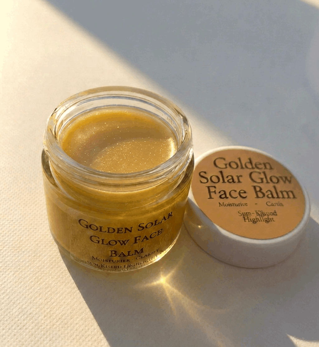 Golden Solar Glow Balm, Vegan & Organic Highlighter
