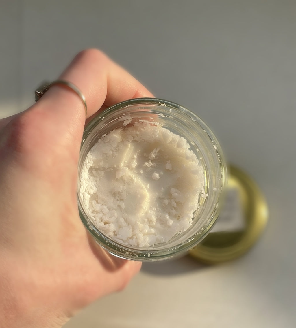 Herbal Hawthorn Vegan Body Scrub, Emulsified & Exfoliating
