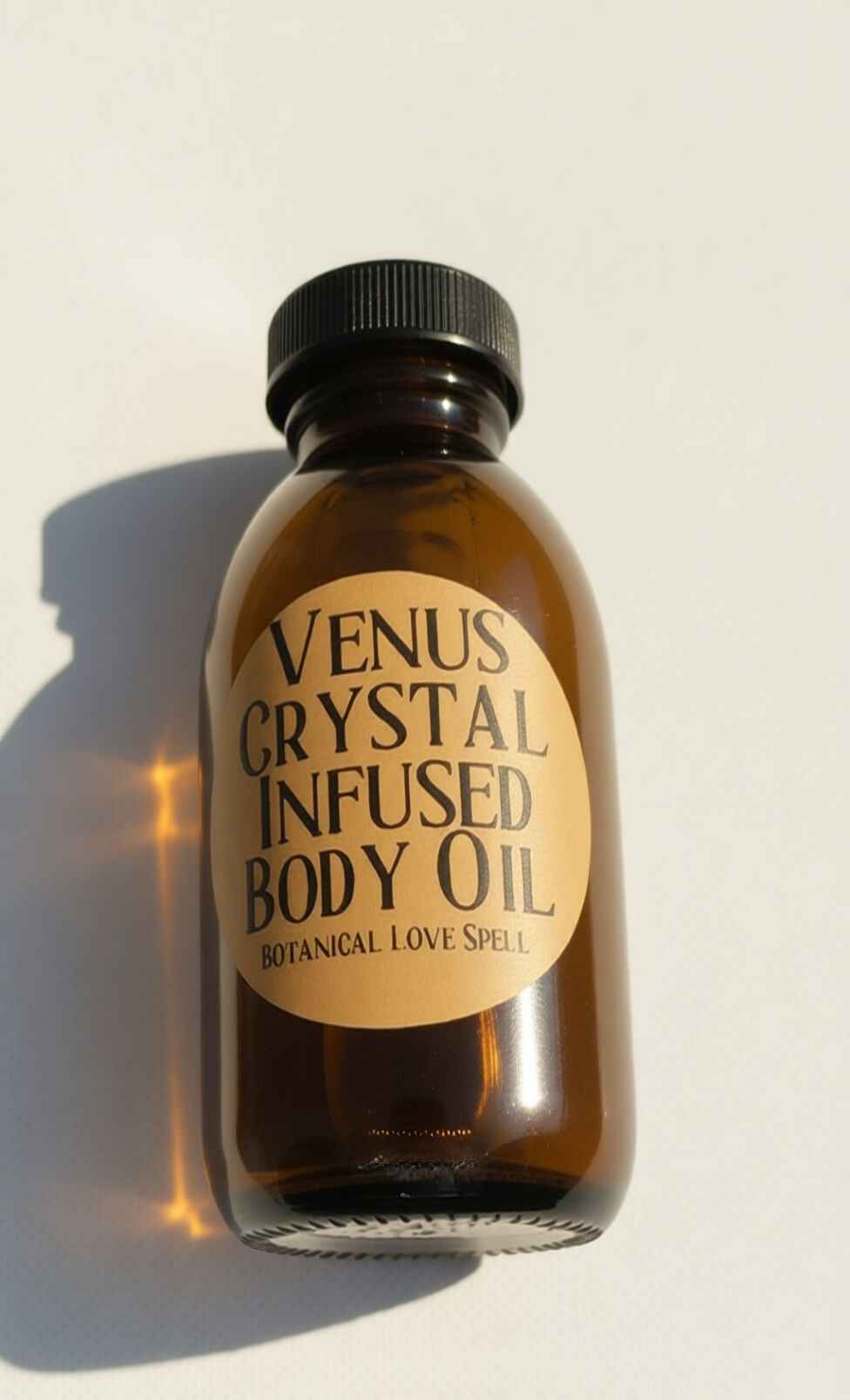 Venus Crystal Infused Body Oil - Botanical Love Spell Ritual Custom Scent