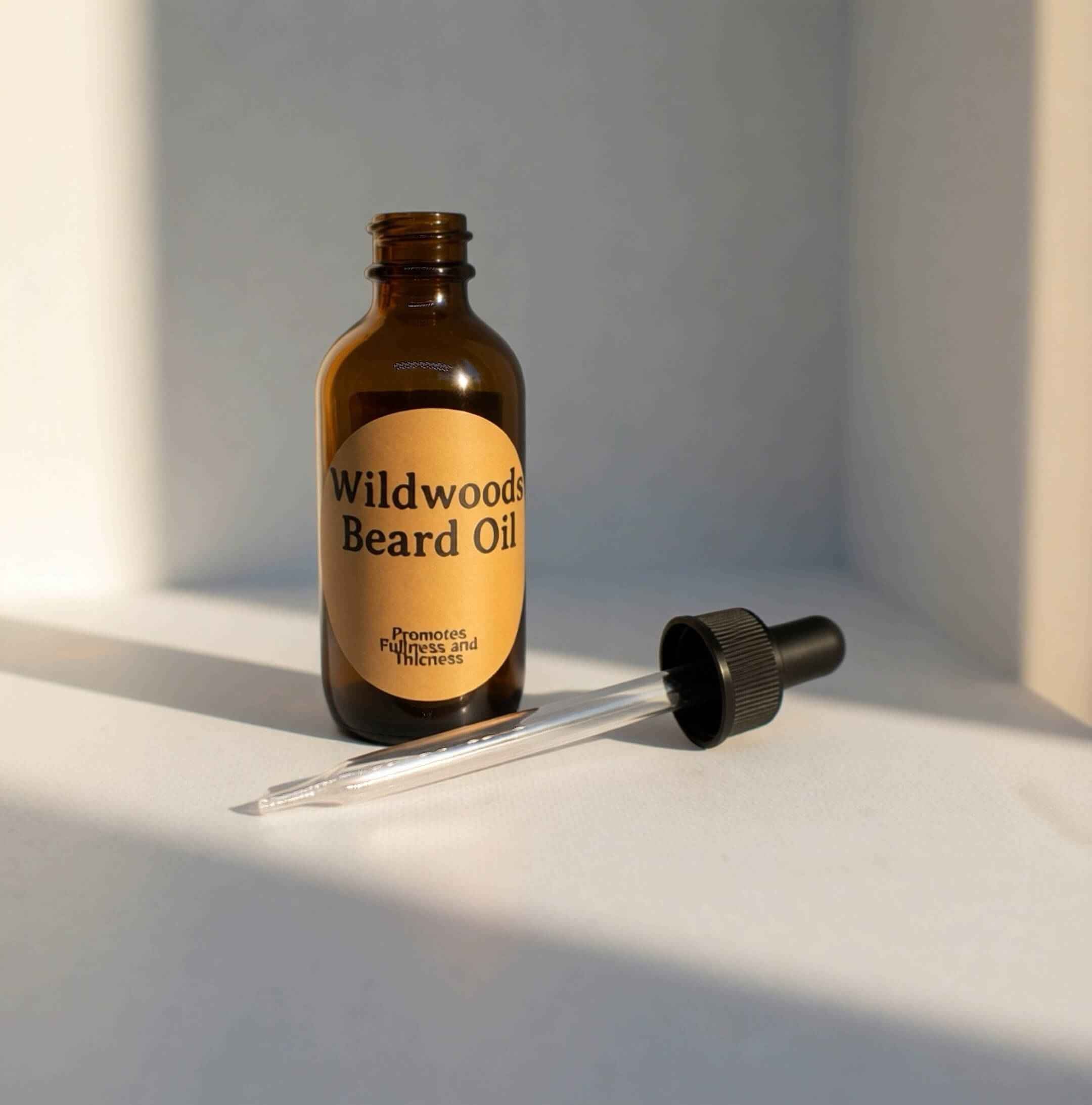 Wildwoods Organic Beard Oil & Growth Serum for Itchy Skin