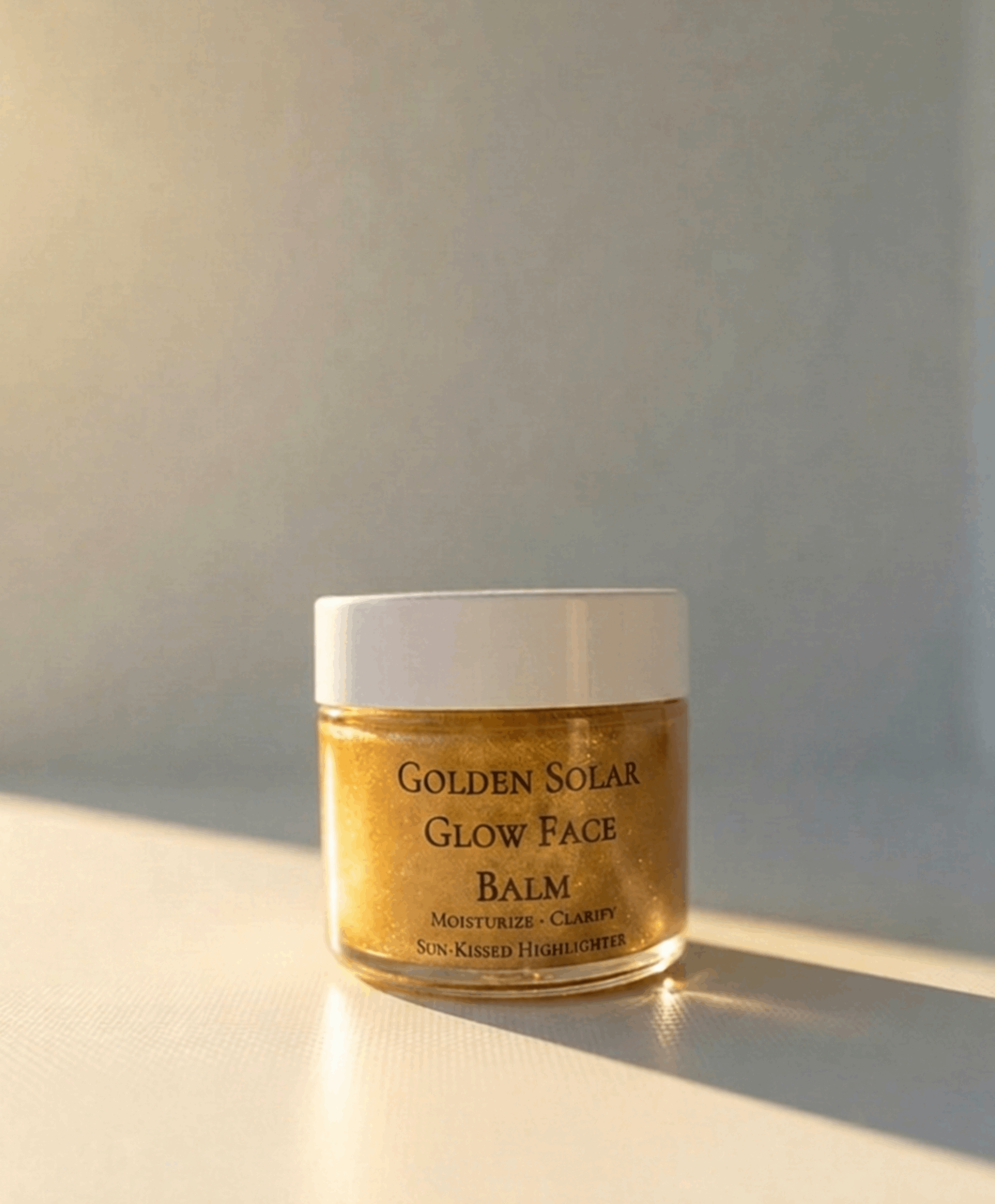Golden Solar Glow Balm, Vegan & Organic Highlighter