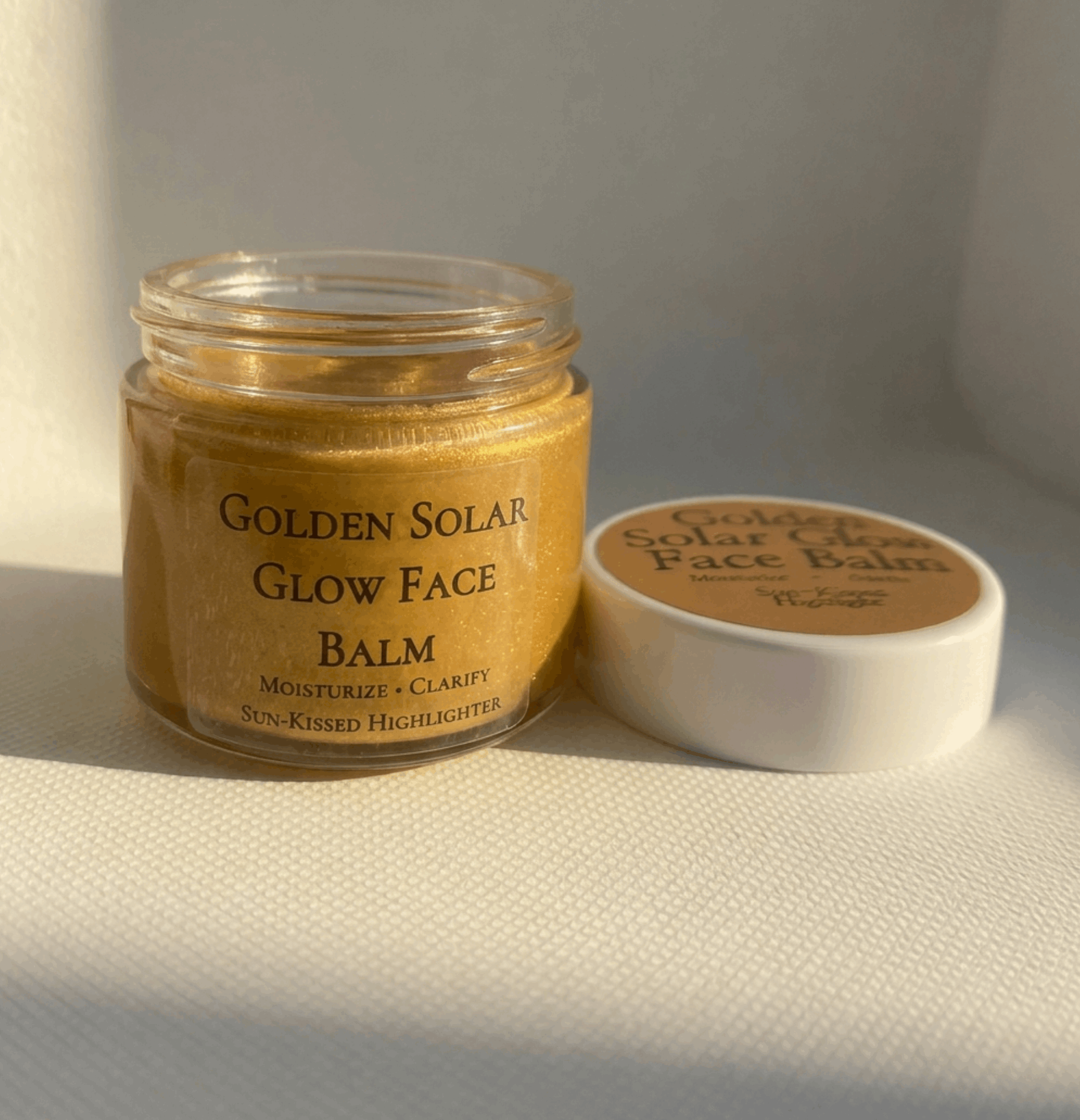 Golden Solar Glow Balm, Vegan & Organic Highlighter