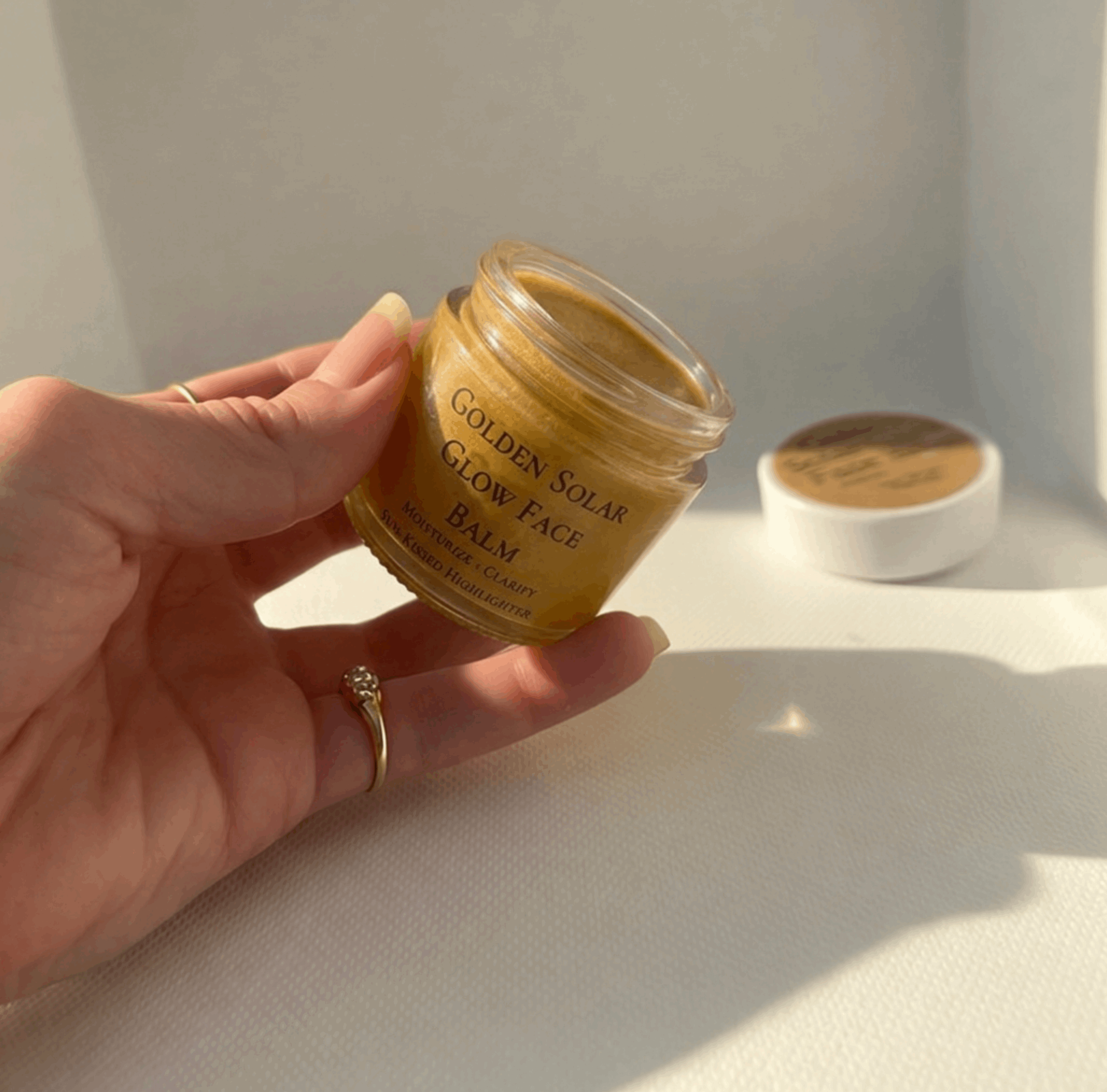 Golden Solar Glow Balm, Vegan & Organic Highlighter