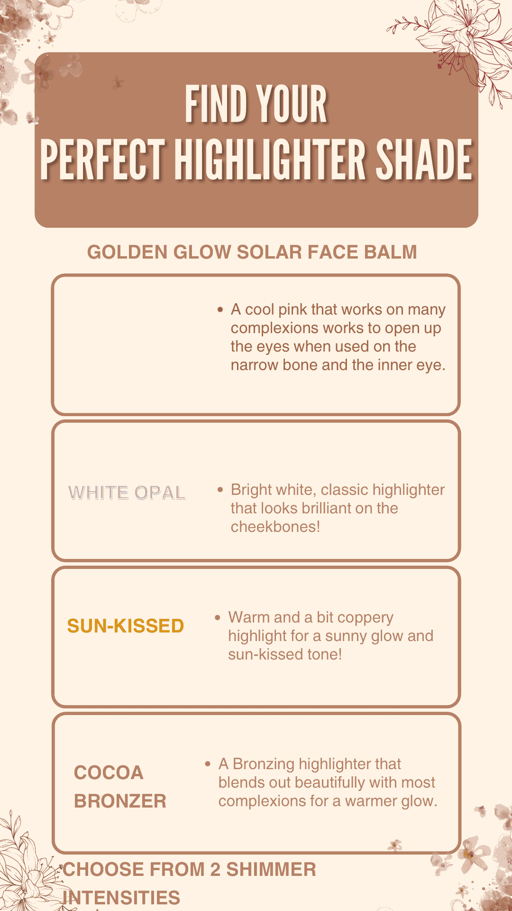 Golden Solar Glow Balm, Vegan & Organic Highlighter