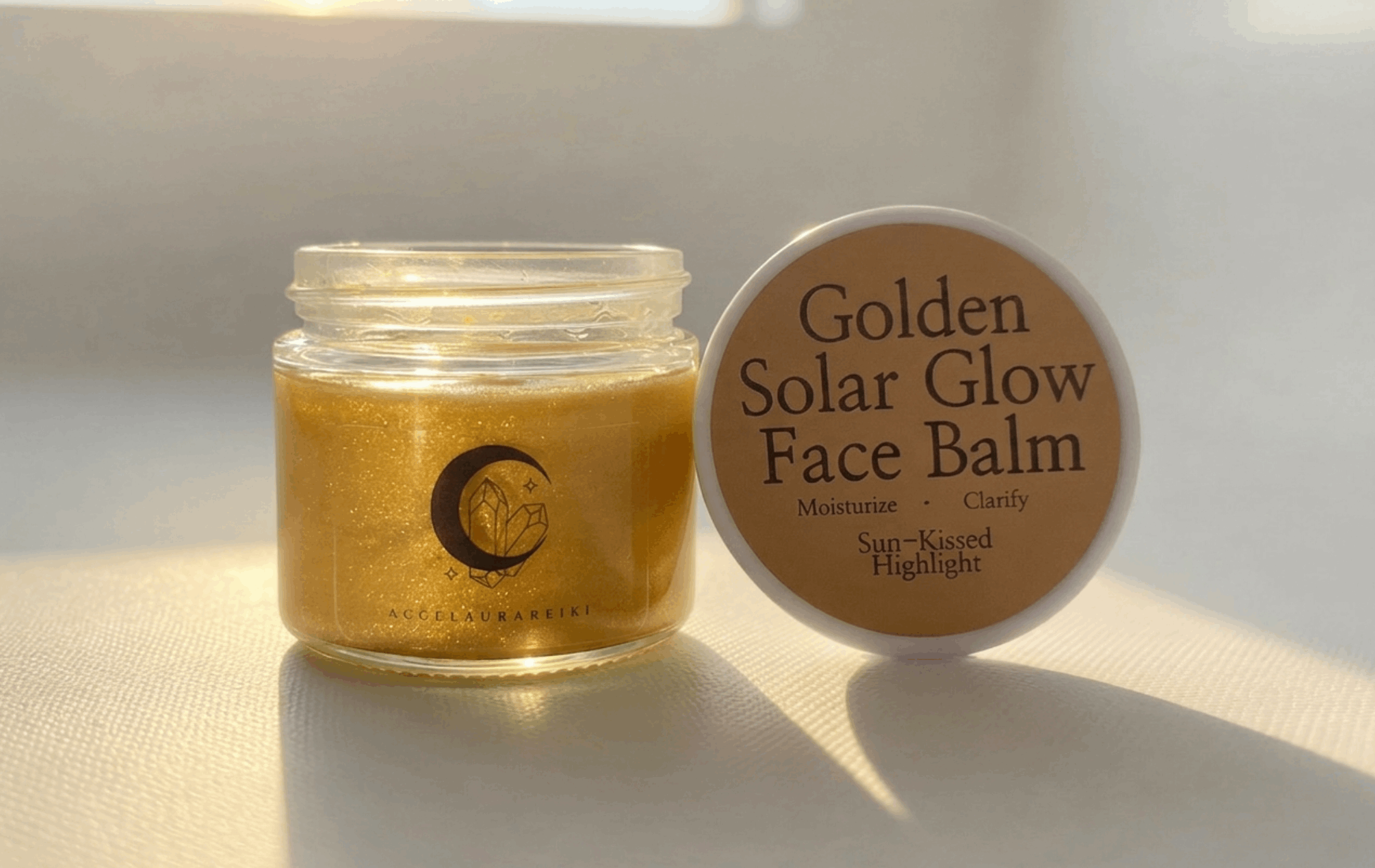 Golden Solar Glow Balm, Vegan & Organic Highlighter