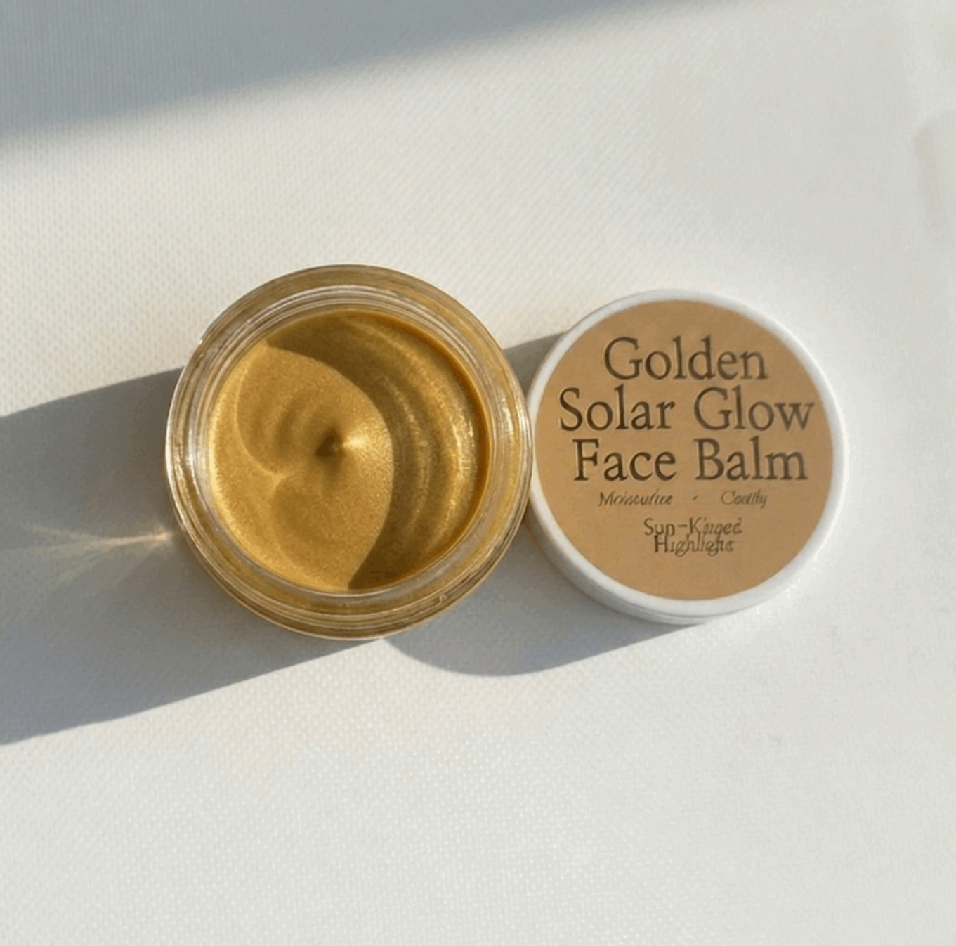 Golden Solar Glow Balm, Vegan & Organic Highlighter