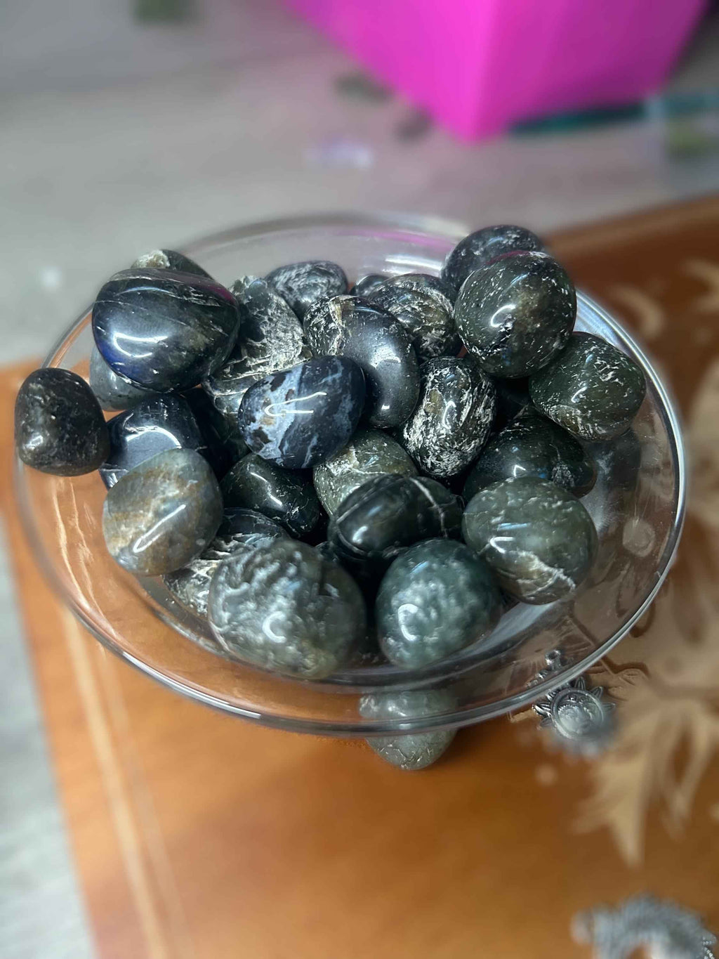Labradorite Reiki Infused Polished Labradorite Tumbled Authentic Crystal