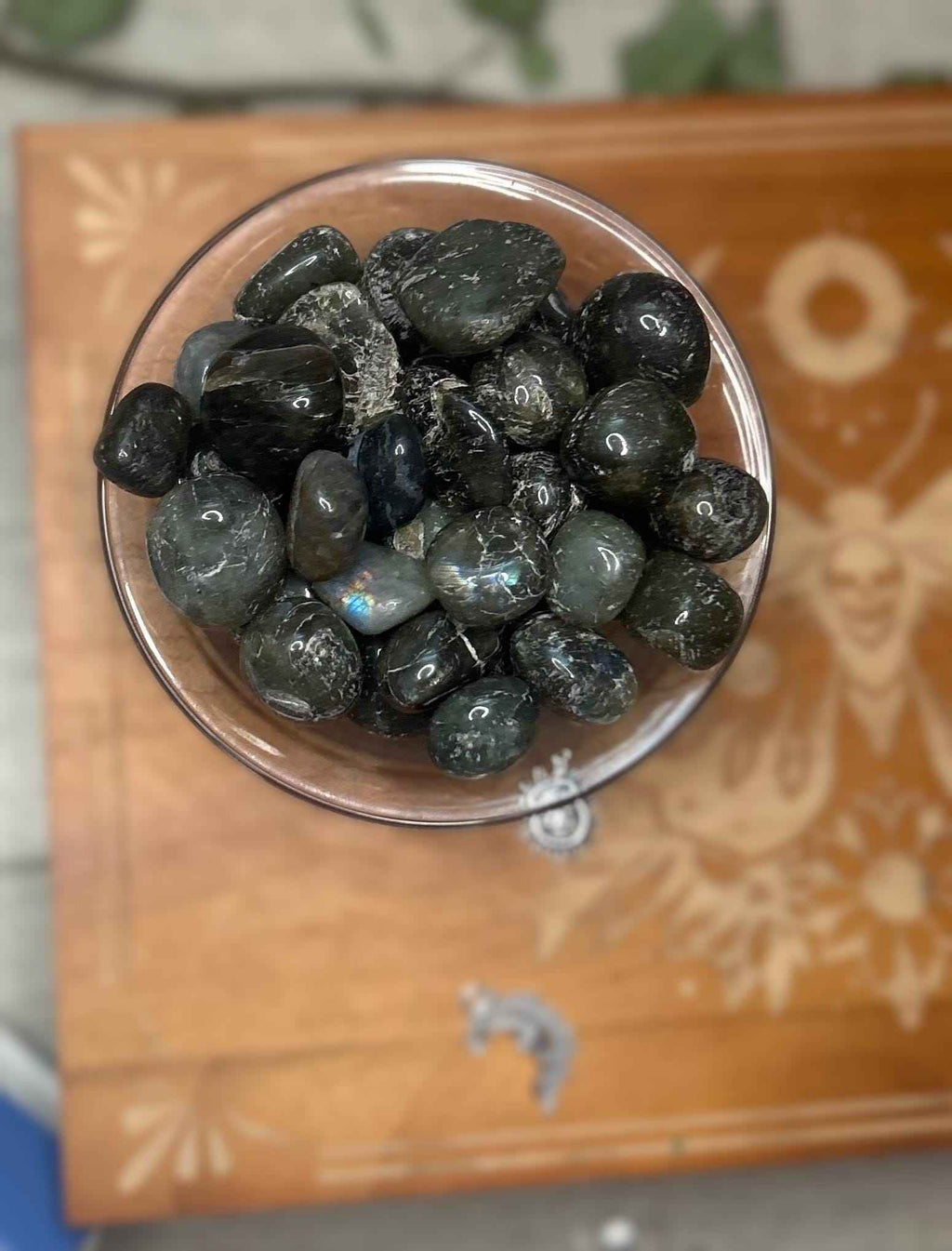 Labradorite Reiki Infused Polished Labradorite Tumbled Authentic Crystal