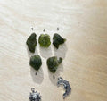 Authentic Moldavite Raw Crystal, Certified Czech Tektite Stone 2.5 g
