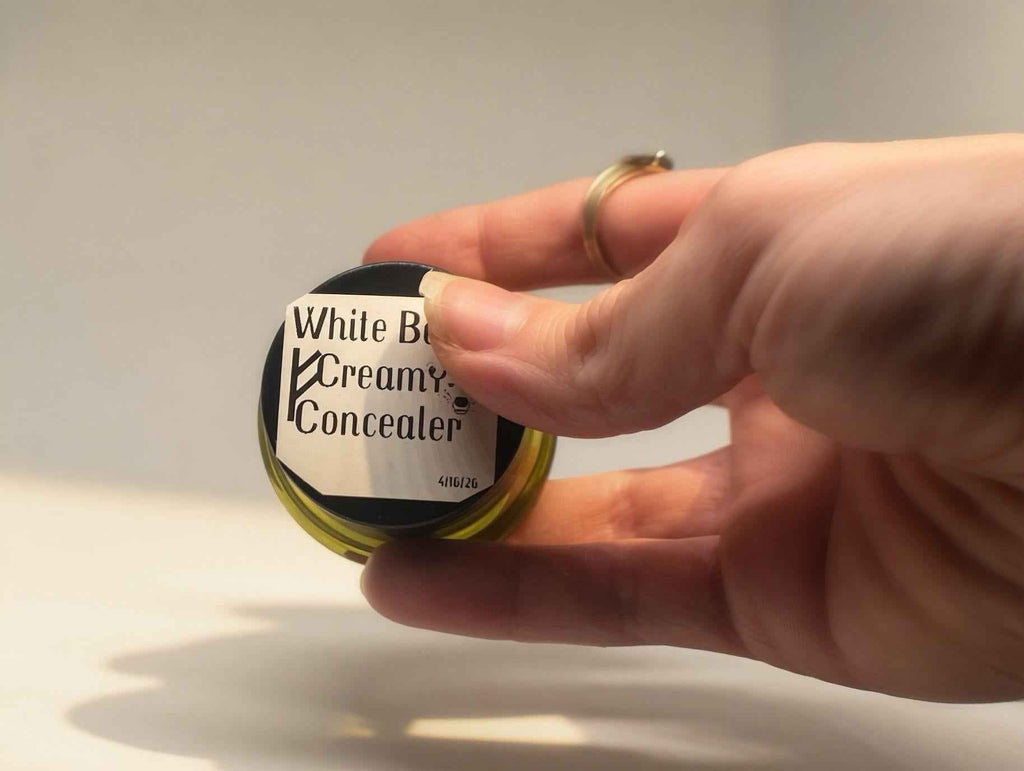 White Bear Creamy Concealer | Natural Herbal Mineral Makeup, Full Coverage Foundation |.5g