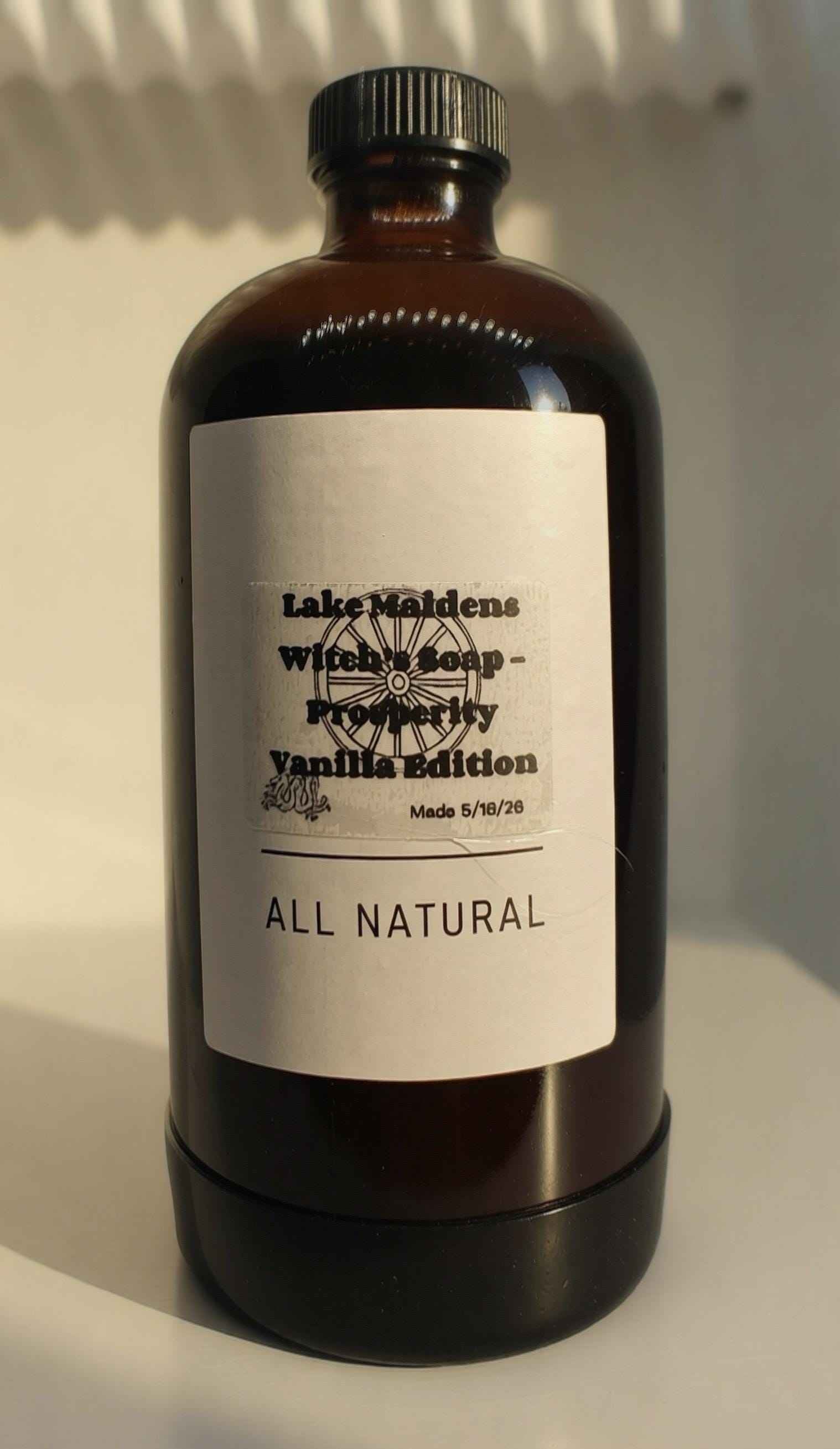 Botanical Vegan Liquid Soap | Prosperity Vanilla Edition, Organic Cleansing Hydrating Hand Soap, Pick Your Scent