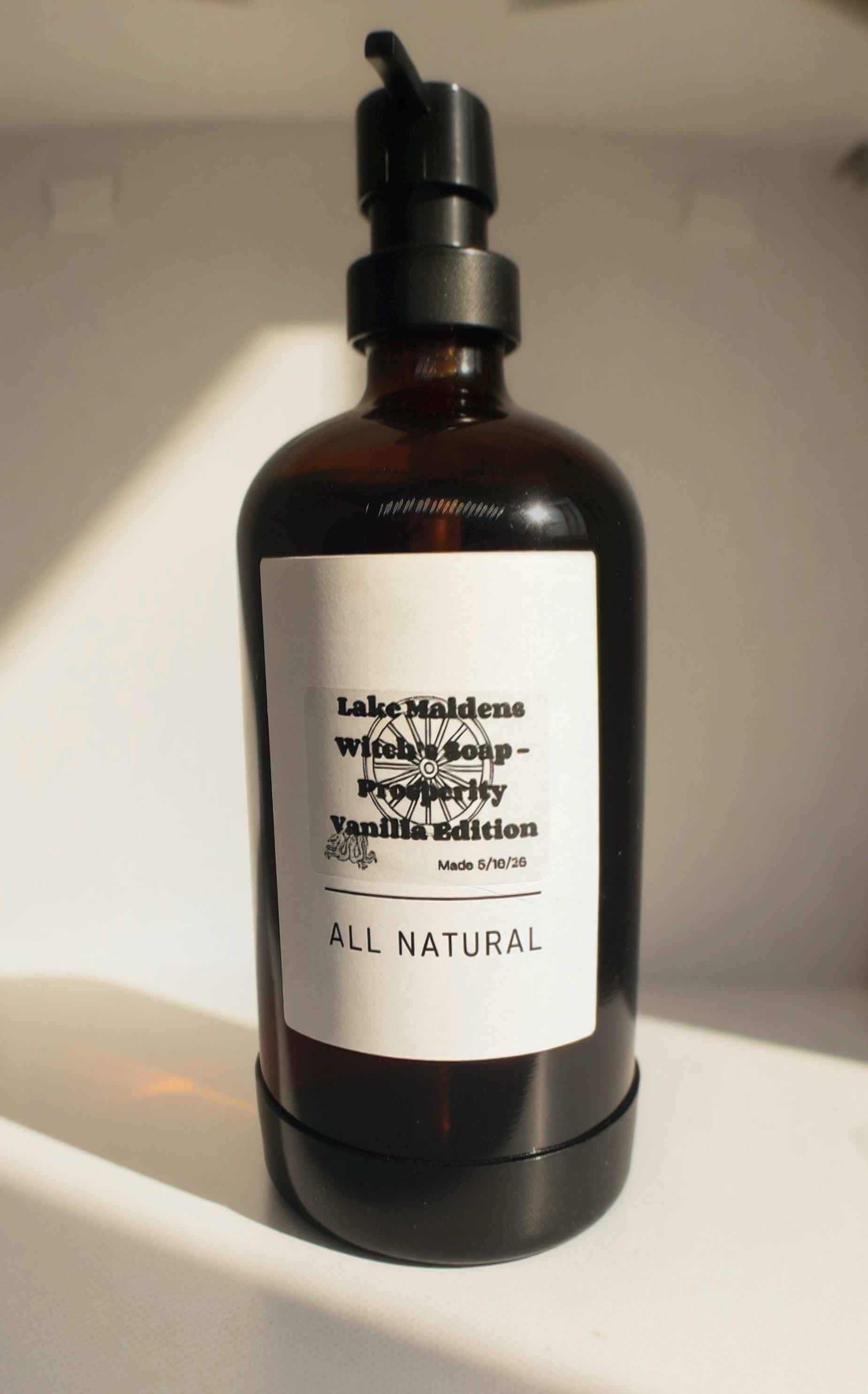 Botanical Vegan Liquid Soap | Prosperity Vanilla Edition, Organic Cleansing Hydrating Hand Soap, Pick Your Scent