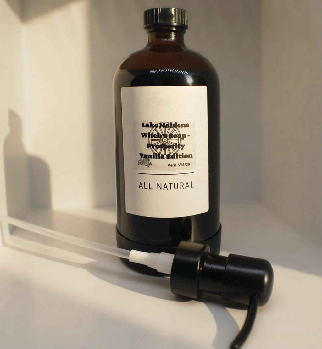 Botanical Vegan Liquid Soap | Prosperity Vanilla Edition, Organic Cleansing Hydrating Hand Soap, Pick Your Scent