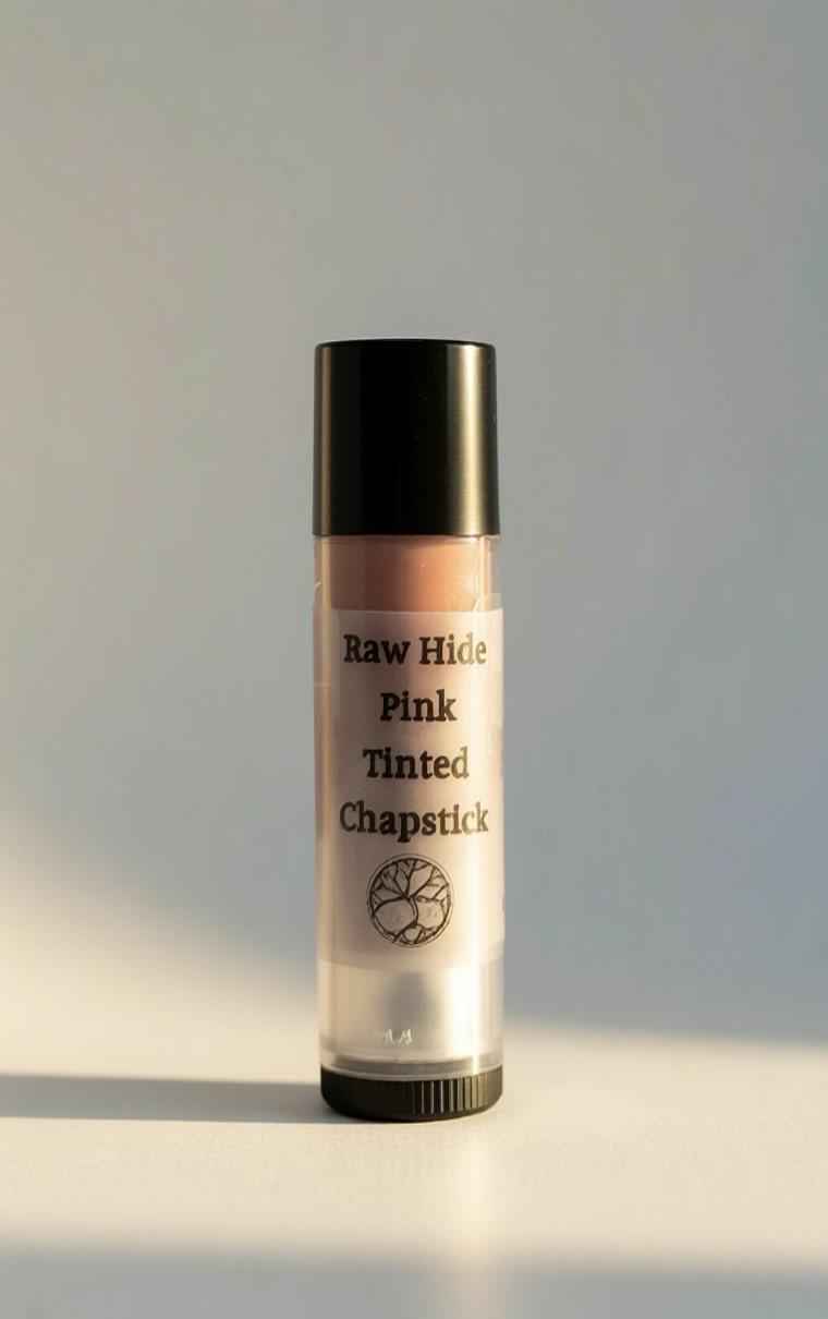 Raw Hide Tinted Chapstick | Nude and/or Pink | Organic Plant-Based Moisturizer | Lip Balm | Botanical Sheer Tint | Gift Idea