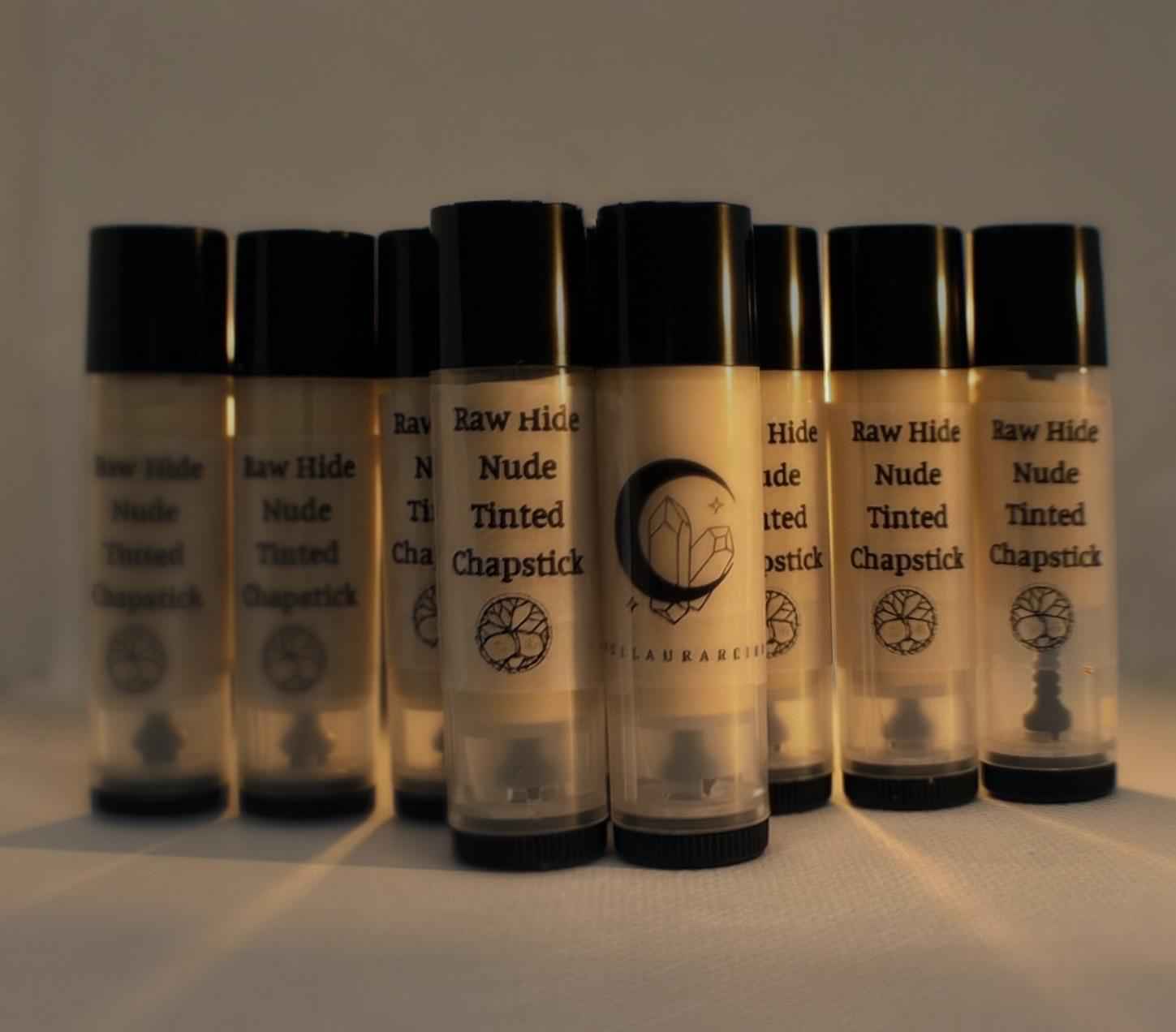 Raw Hide Tinted Chapstick | Nude and/or Pink | Organic Plant-Based Moisturizer | Lip Balm | Botanical Sheer Tint | Gift Idea