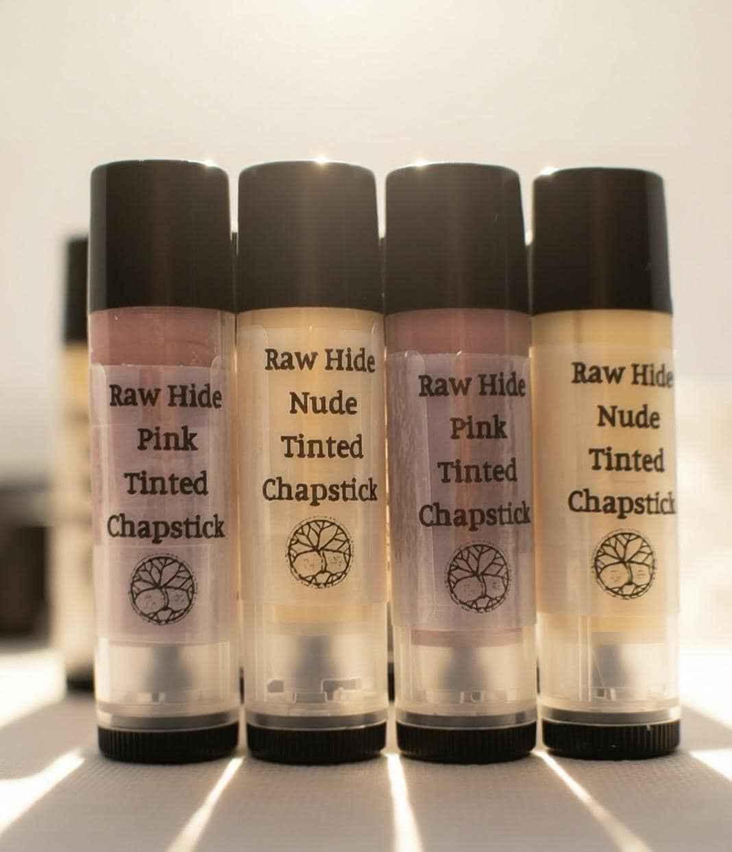 Raw Hide Tinted Chapstick | Nude and/or Pink | Organic Plant-Based Moisturizer | Lip Balm | Botanical Sheer Tint | Gift Idea