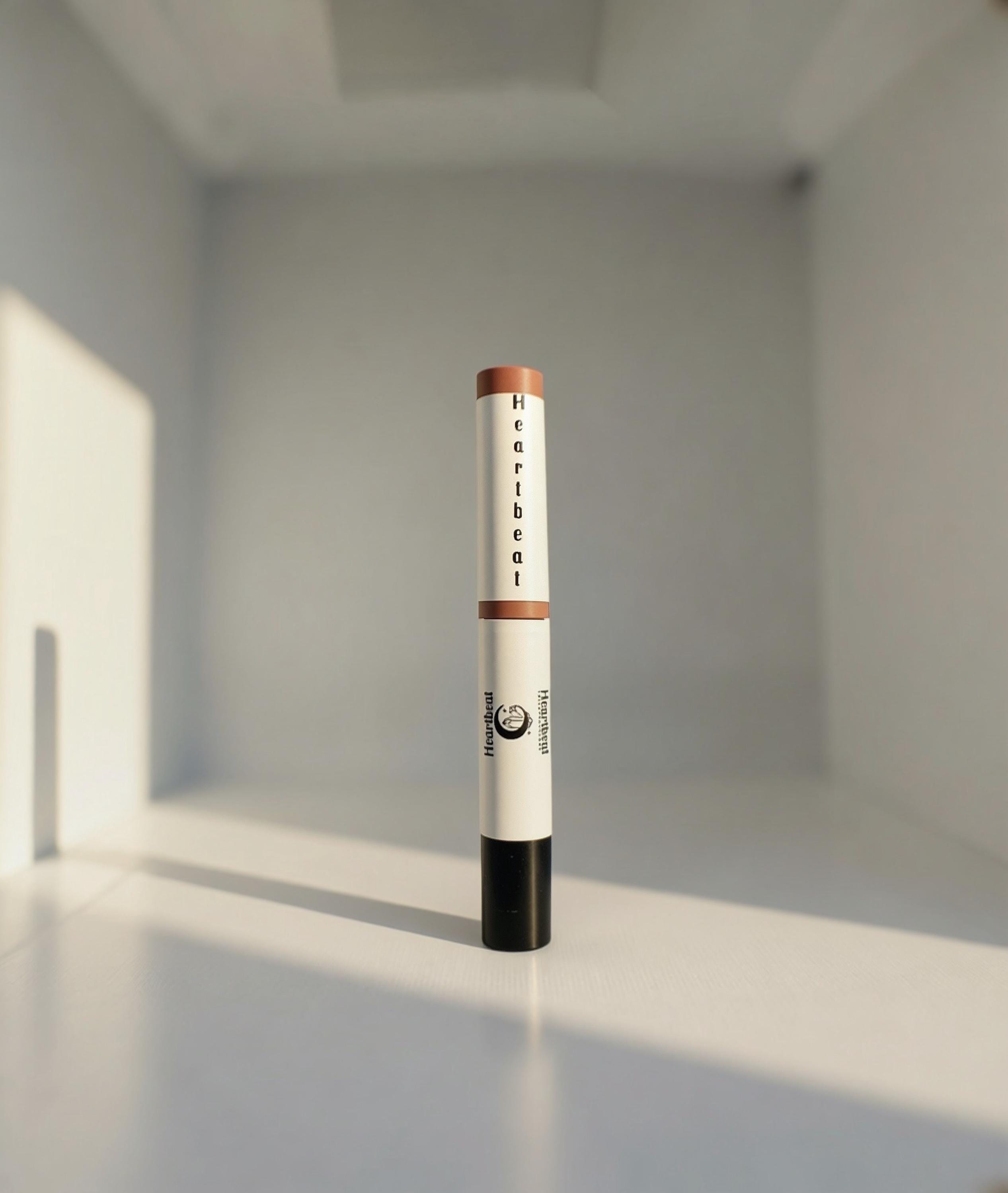 Angled view of Heartbeat lipstick tube