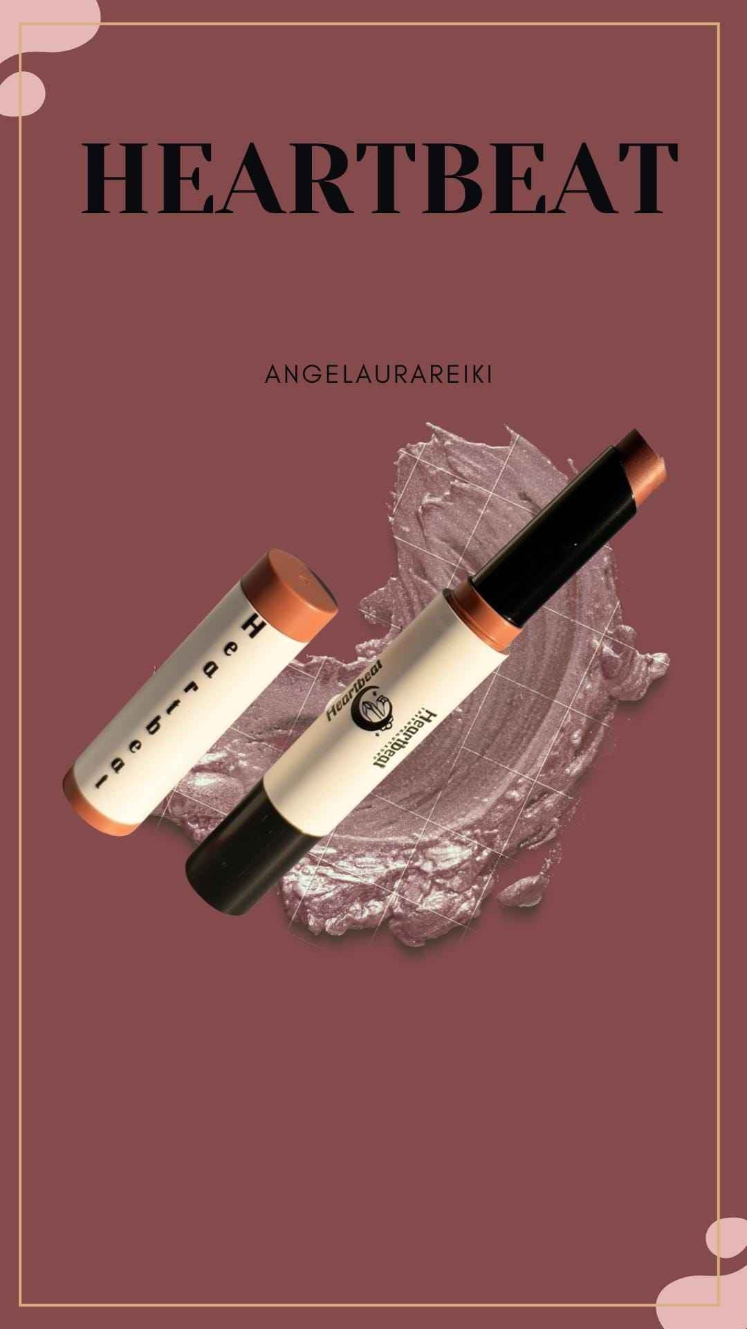 angelaurareiki Botanical Lipstick Collection | BareBeat (Nude) Heartbeat (Red) - Organic Natural | Titanium Dioxide Free | Carmine Free