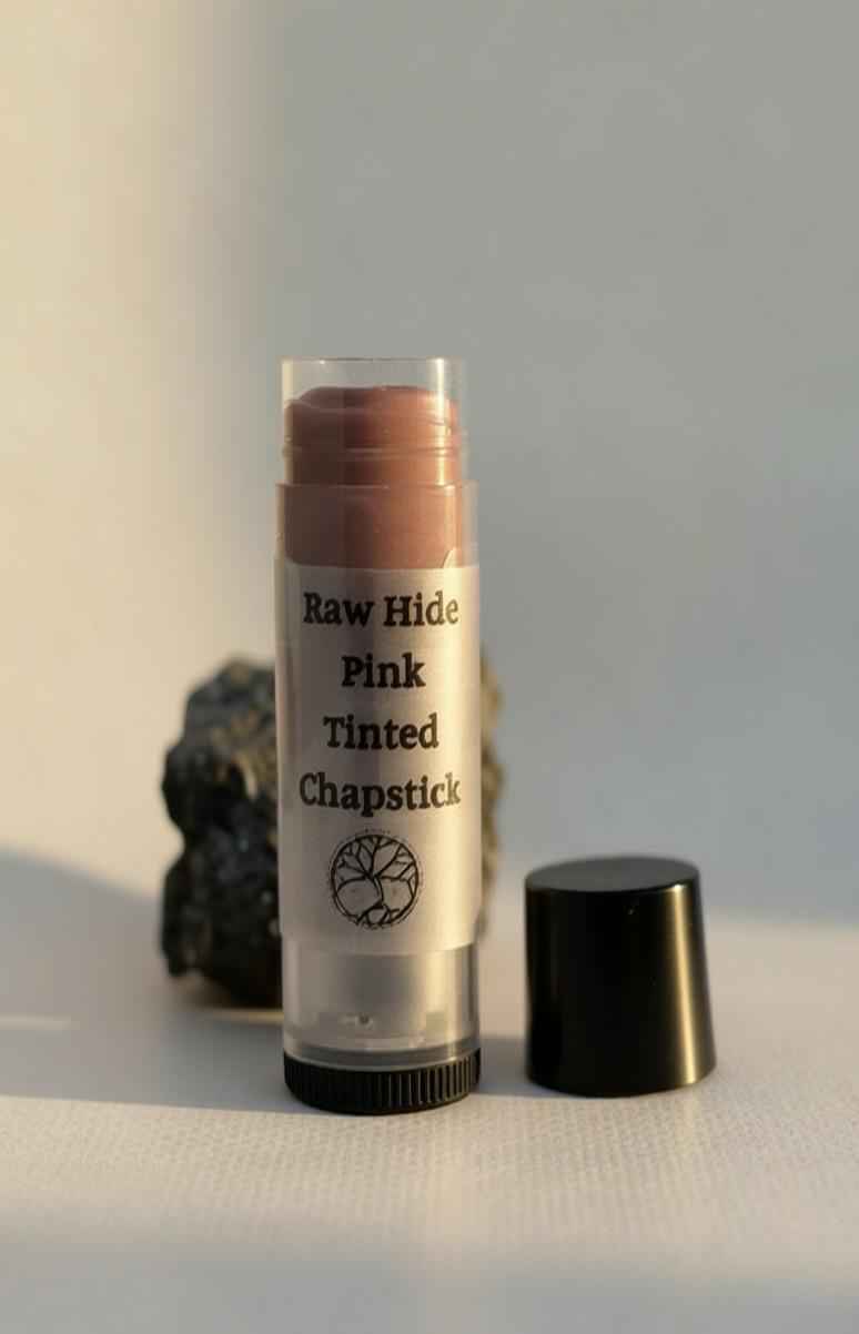 Raw Hide Tinted Chapstick | Nude and/or Pink | Organic Plant-Based Moisturizer | Lip Balm | Botanical Sheer Tint | Gift Idea