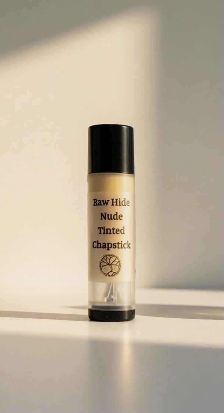 Raw Hide Tinted Chapstick | Nude and/or Pink | Organic Plant-Based Moisturizer | Lip Balm | Botanical Sheer Tint | Gift Idea