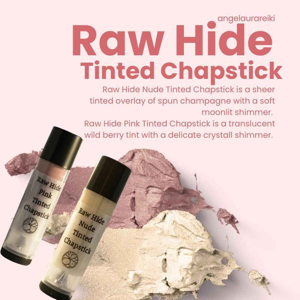 Raw Hide Tinted Chapstick | Nude and/or Pink | Organic Plant-Based Moisturizer | Lip Balm | Botanical Sheer Tint | Gift Idea