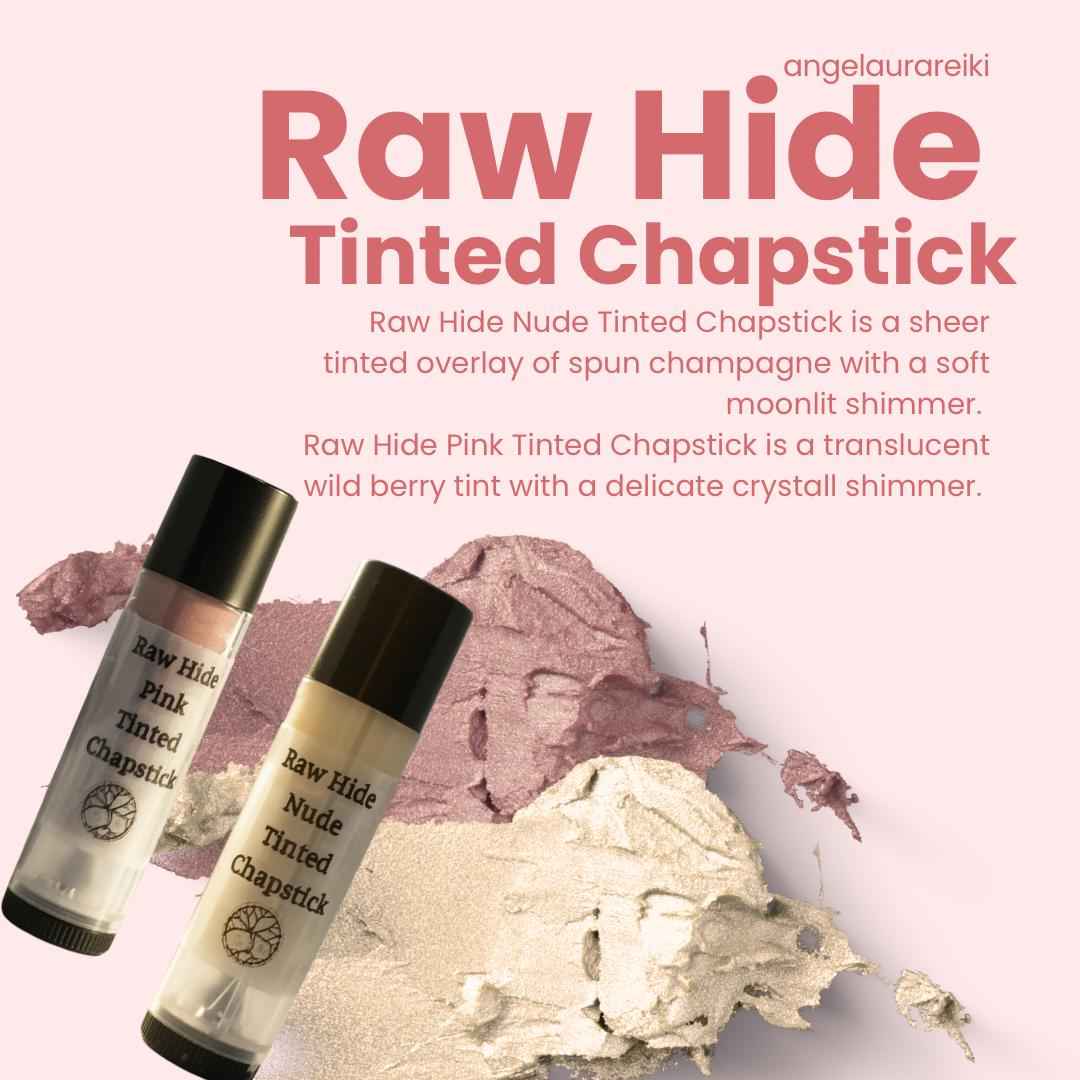 Raw Hide Tinted Chapstick | Nude and/or Pink | Organic Plant-Based Moisturizer | Lip Balm | Botanical Sheer Tint | Gift Idea