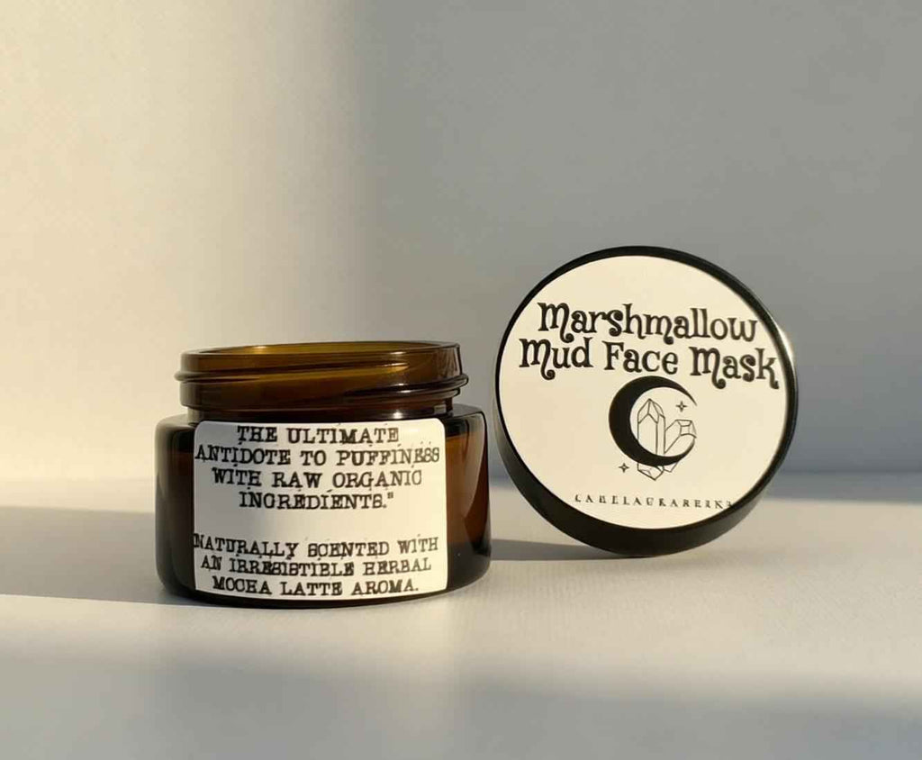 Marshmallow Mud Face Mask | Organic Botanical Clay, Depuffing, Clarifying, Exfoliating Formula