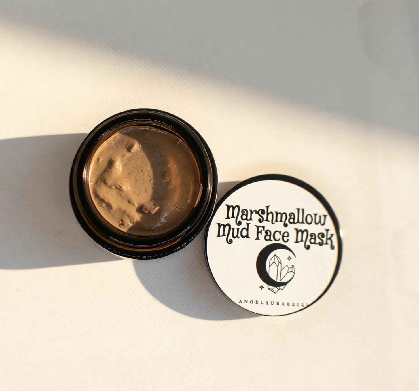 Marshmallow Mud Face Mask | Organic Botanical Clay, Depuffing, Clarifying, Exfoliating Formula