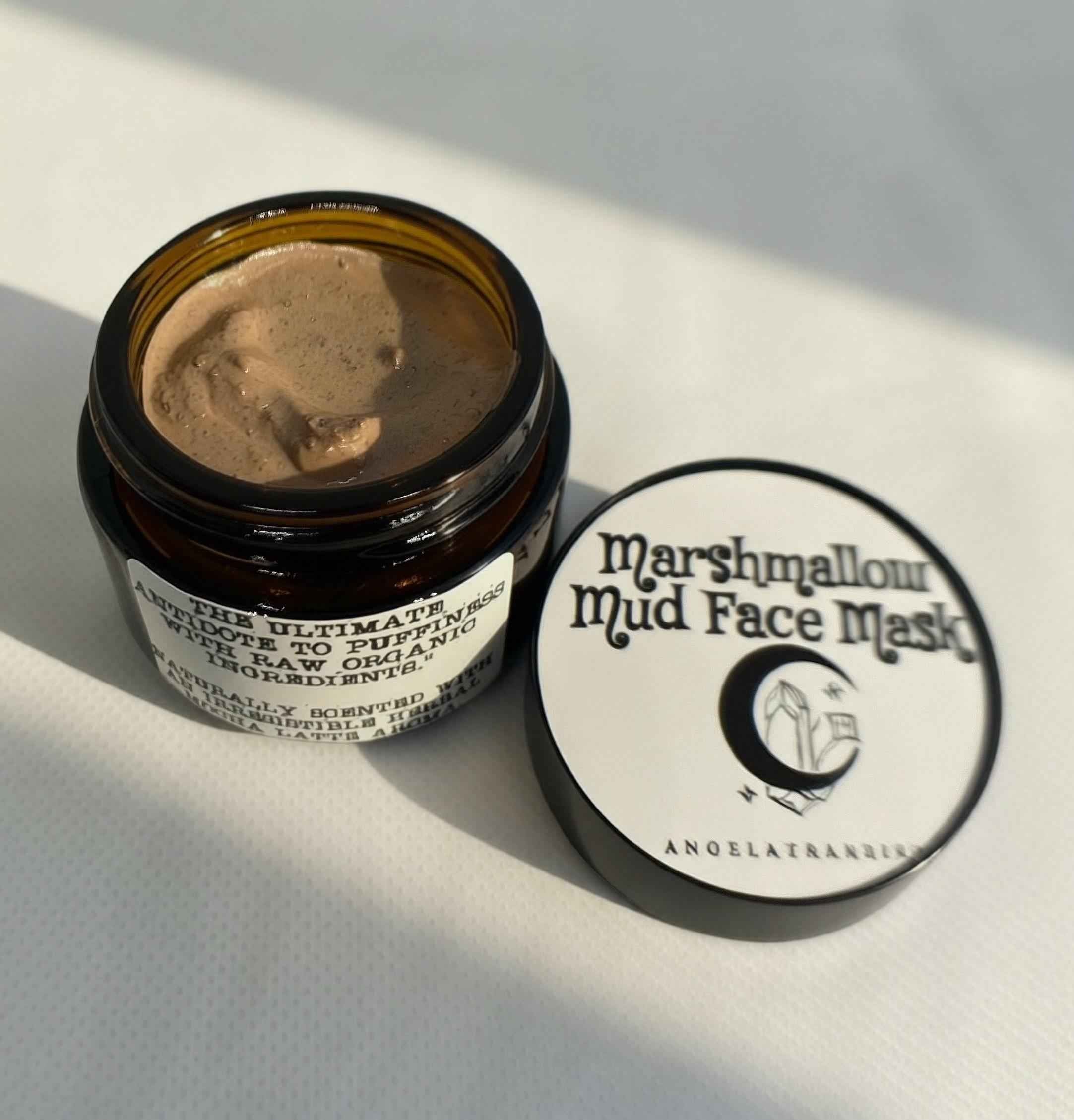 Marshmallow Mud Face Mask | Organic Botanical Clay, Depuffing, Clarifying, Exfoliating Formula
