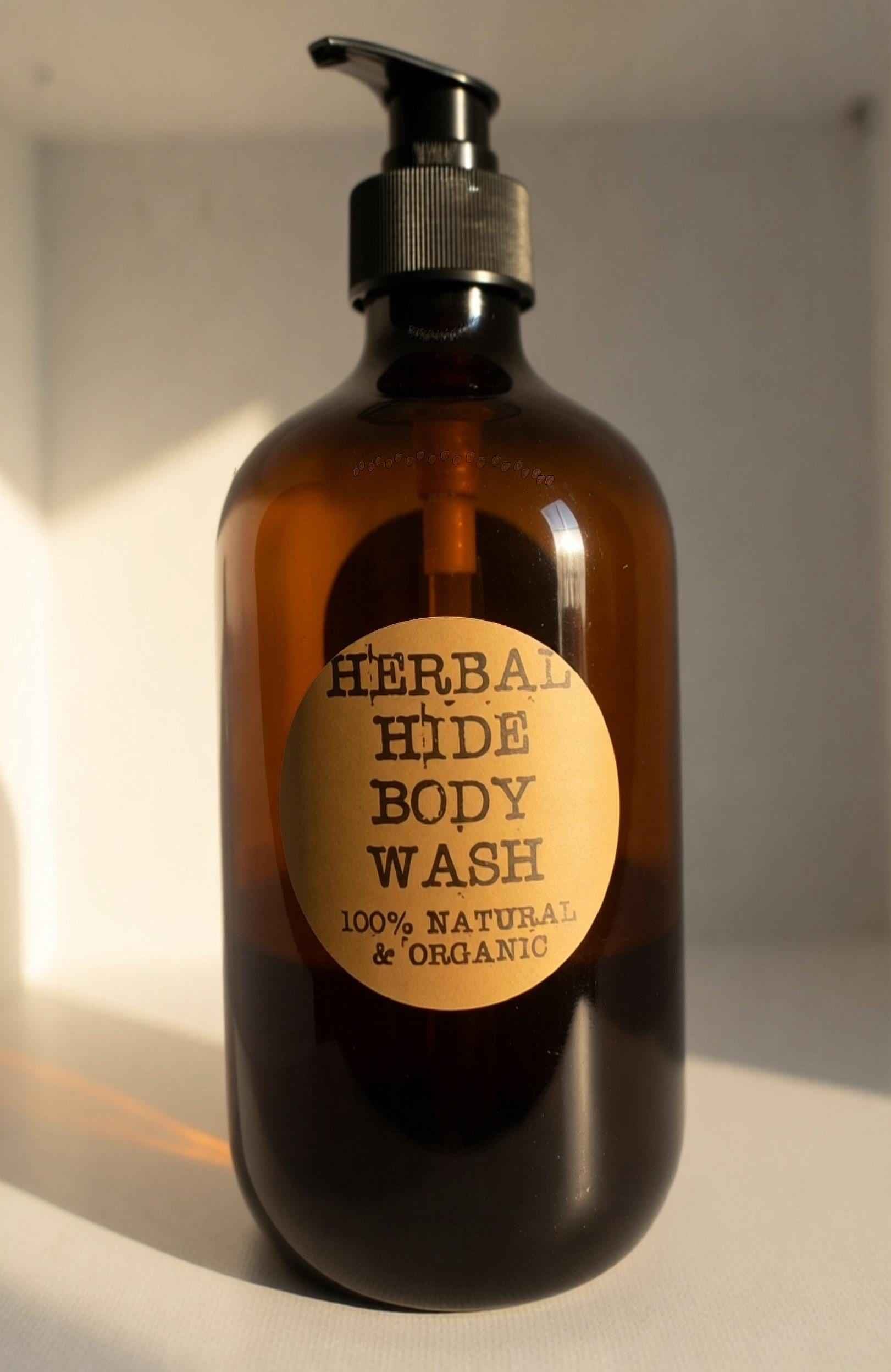 Herbal Hide Body Wash | CUSTOM SCENTS | Vegan & Organic | Botanical Body Wash | Choose Your Scent | Plant-Based Body Soap |