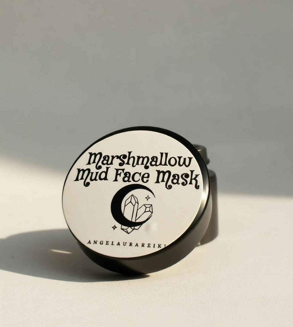 Marshmallow Mud Face Mask | Organic Botanical Clay, Depuffing, Clarifying, Exfoliating Formula