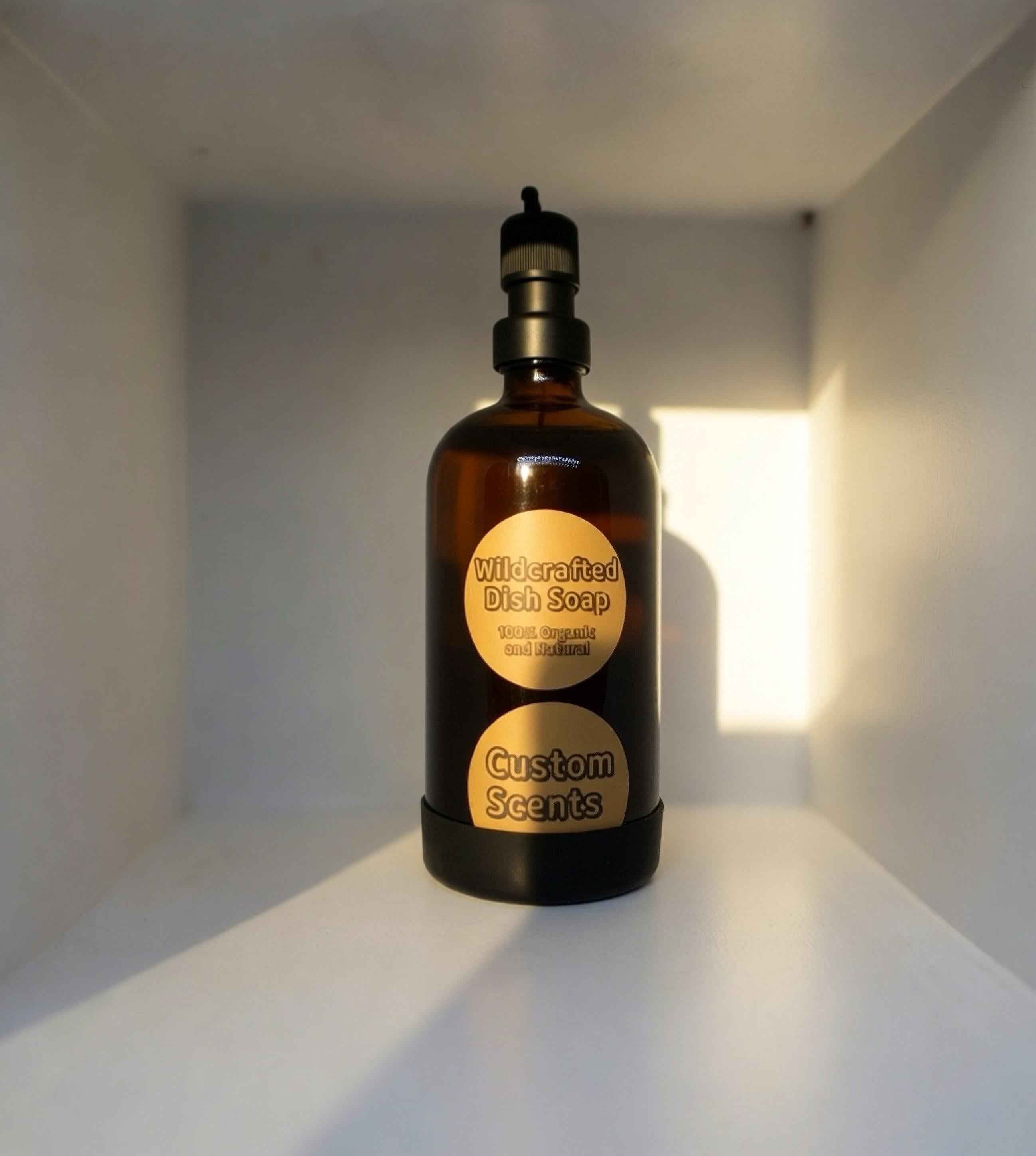 Wildcrafted Dish Soap  CUSTOM SCENTS  Ultra Concentrated  Organic Raw Plant-Based Ingredients - Botanical Cleansing