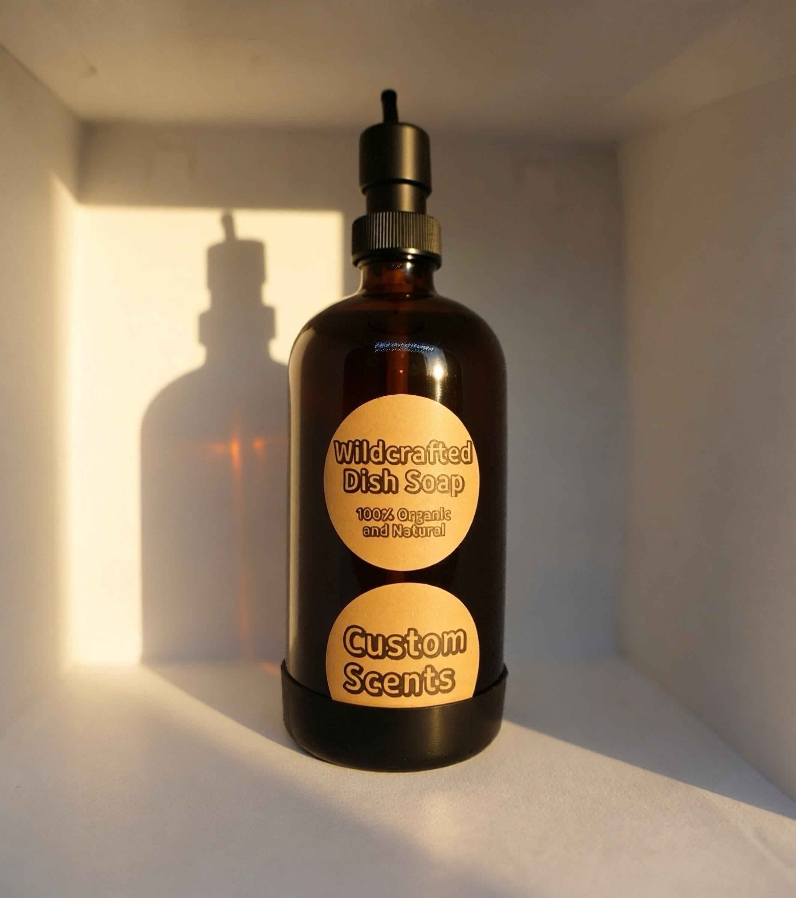 Wildcrafted Dish Soap  CUSTOM SCENTS  Ultra Concentrated  Organic Raw Plant-Based Ingredients - Botanical Cleansing