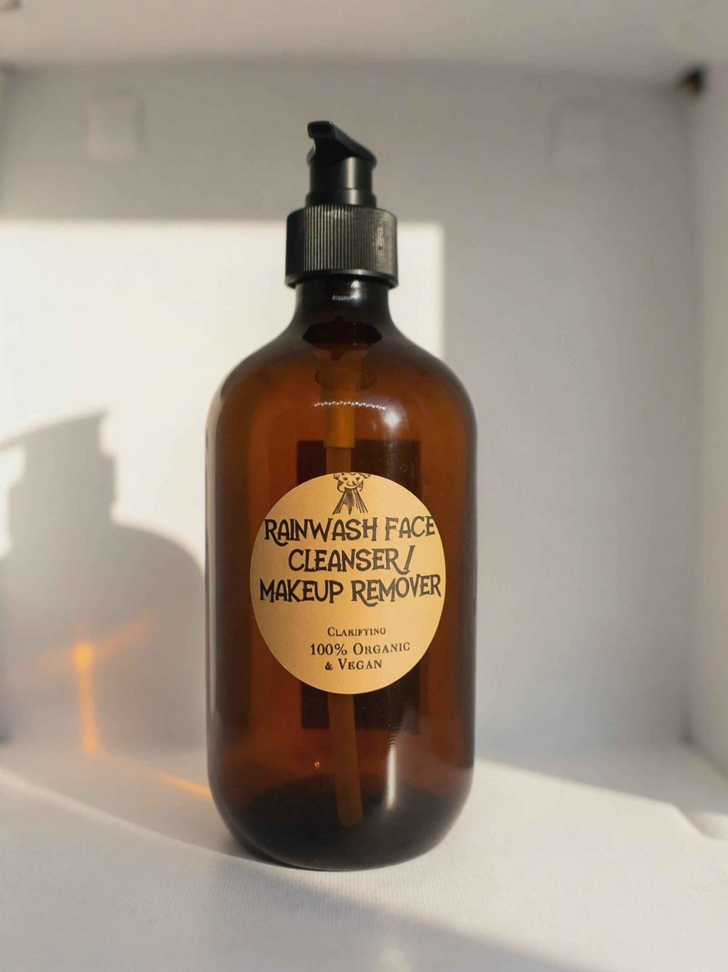 Rainwash Face Cleanser / Makeup Remover, Vegan & Organic Face Wash, Clarifying, Raw Ingredients, Advanced 2-in-1 Formula, Choose Your Scent